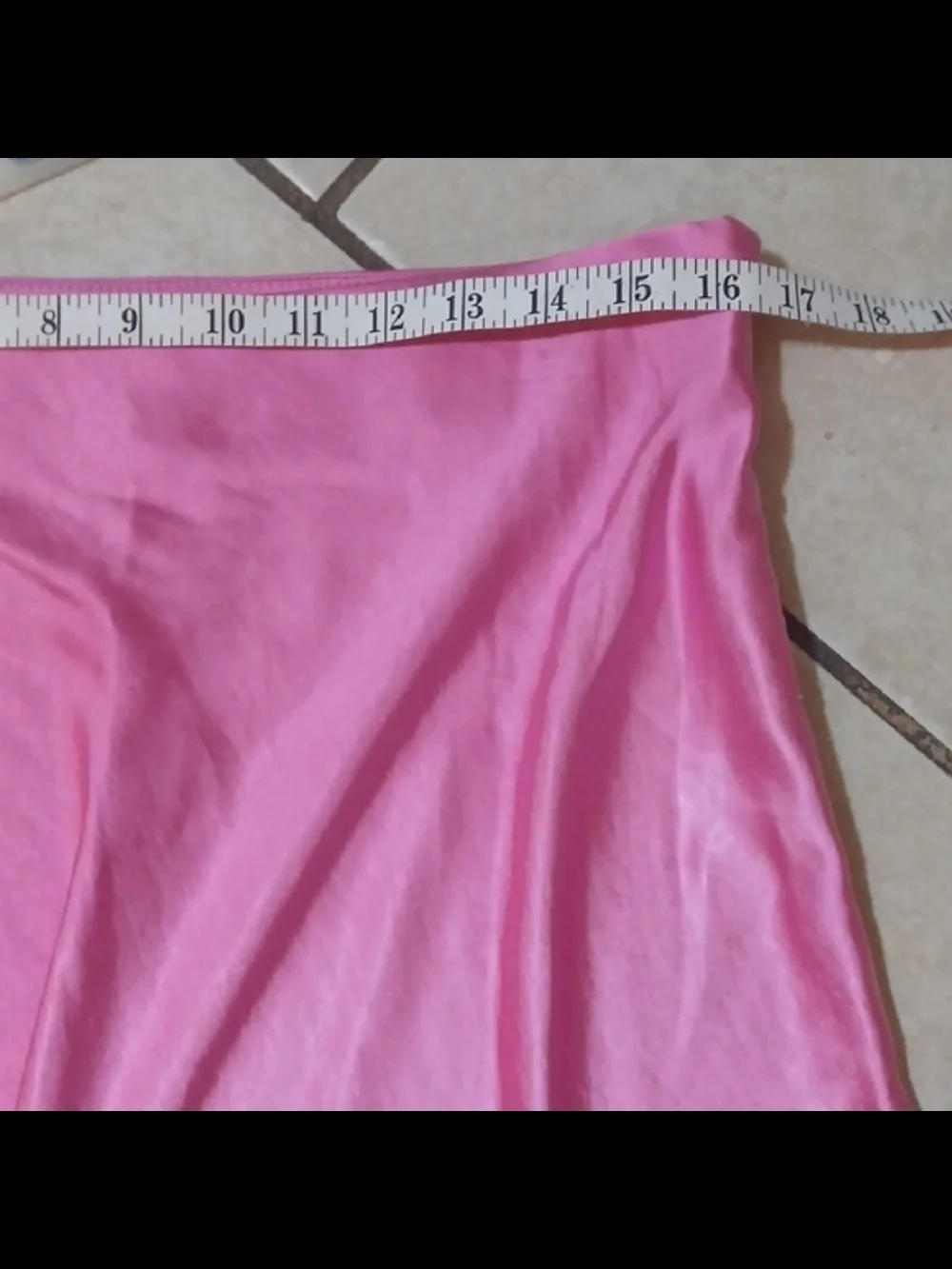 Gianni Bini Womens Sz L Pink Satin Maxi Skirt